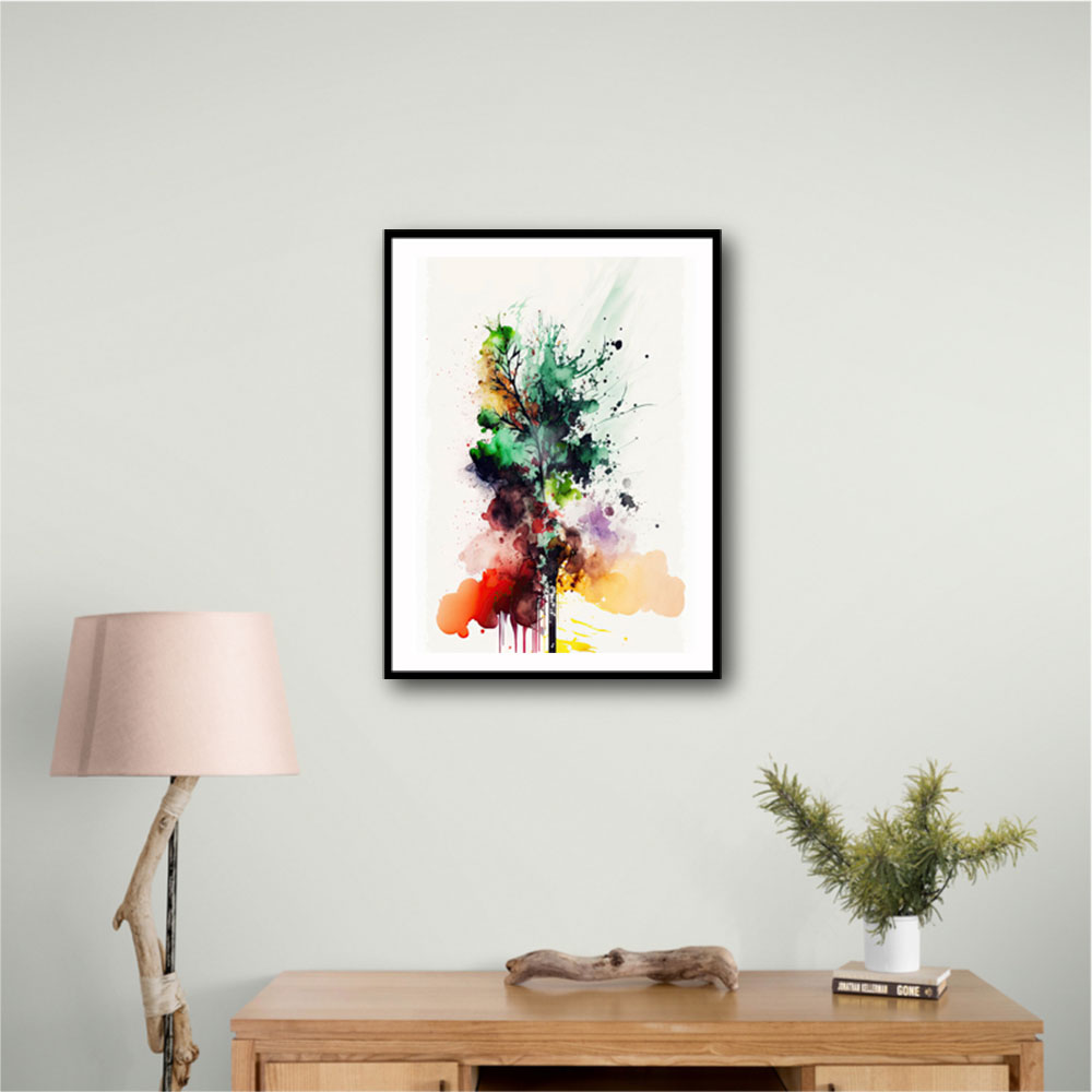 Ink Splash Abstract 9 Wall Art