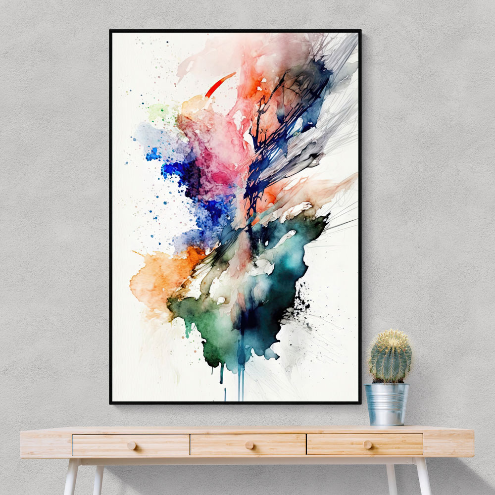 Ink Splash Abstract 10 Wall Art