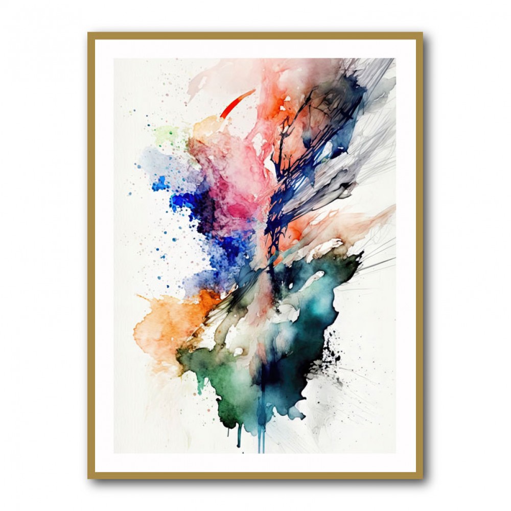 Ink Splash Abstract 10 Wall Art