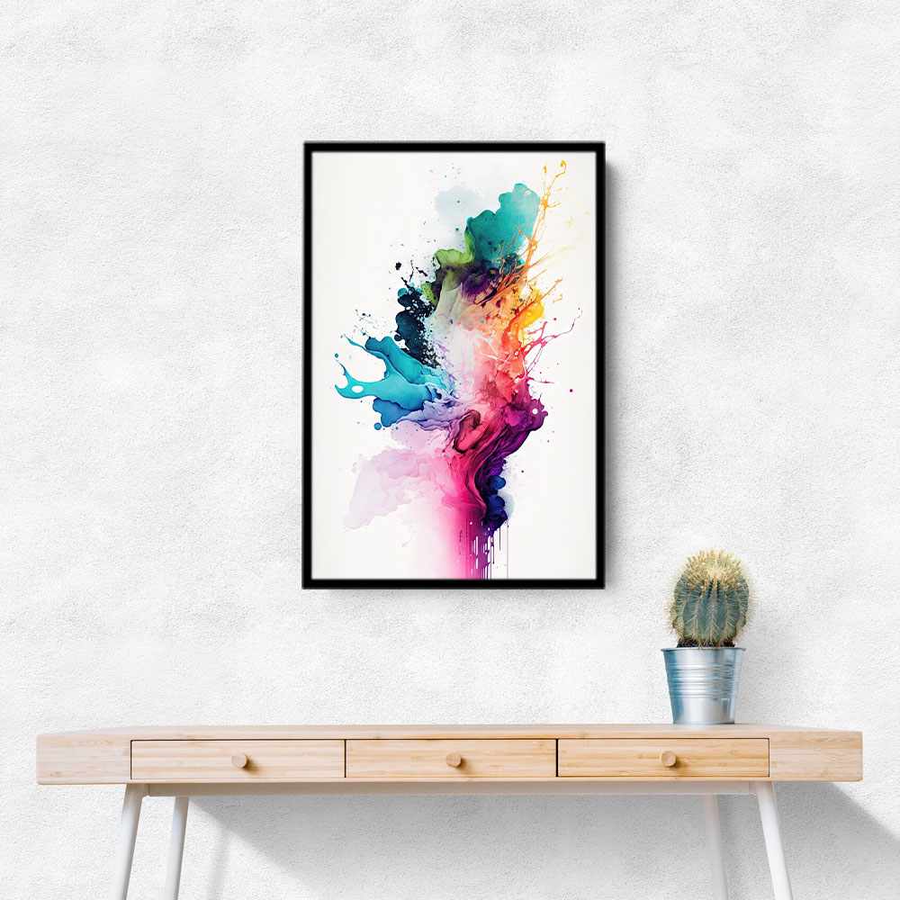 Ink Splash Abstract 11 Wall Art