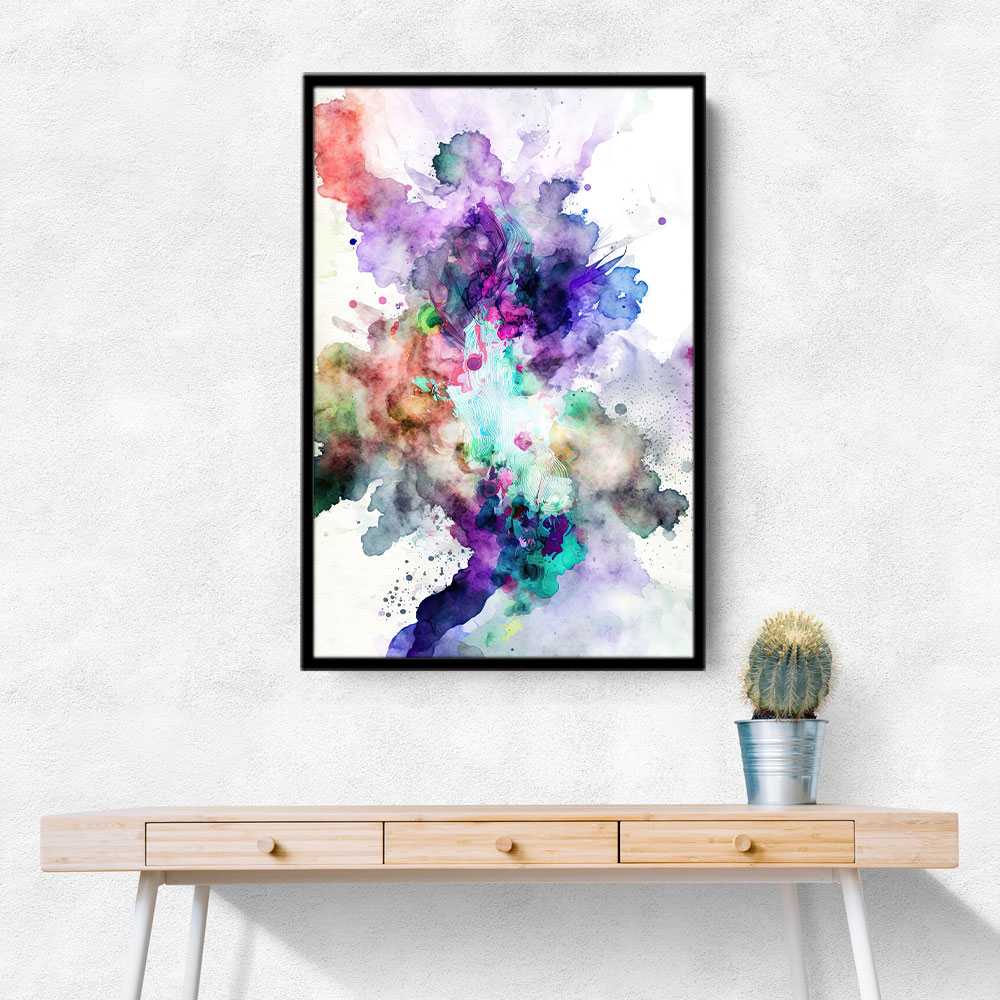 Ink Splash Abstract 13 Wall Art