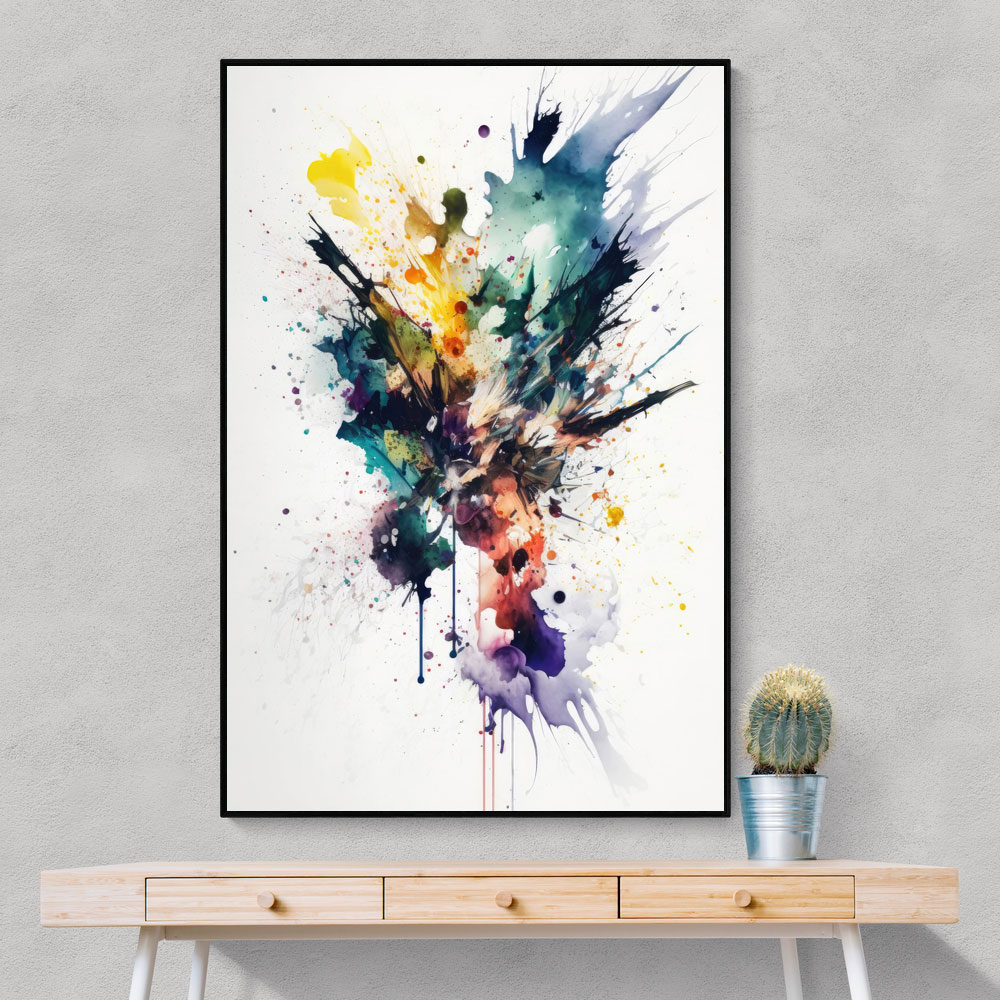 Ink Splash Abstract 15 Wall Art