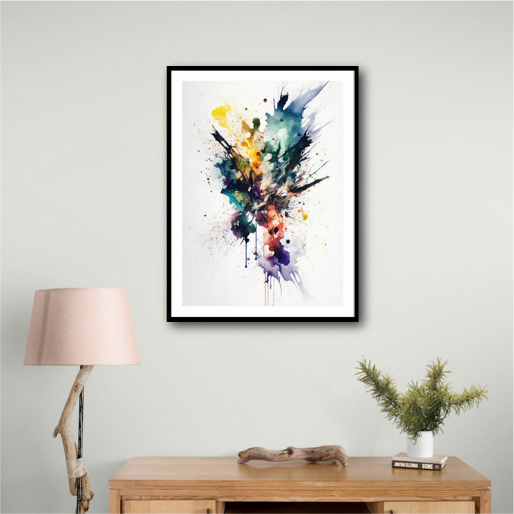 Ink Splash Abstract 15 Wall Art