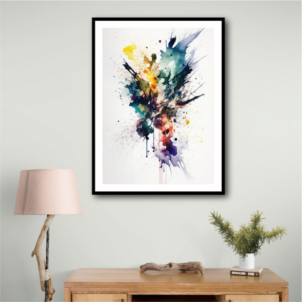 Ink Splash Abstract 15 Wall Art