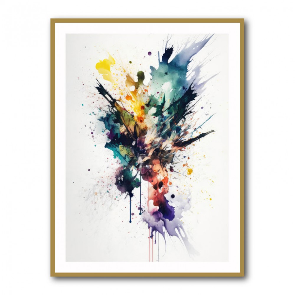 Ink Splash Abstract 15 Wall Art