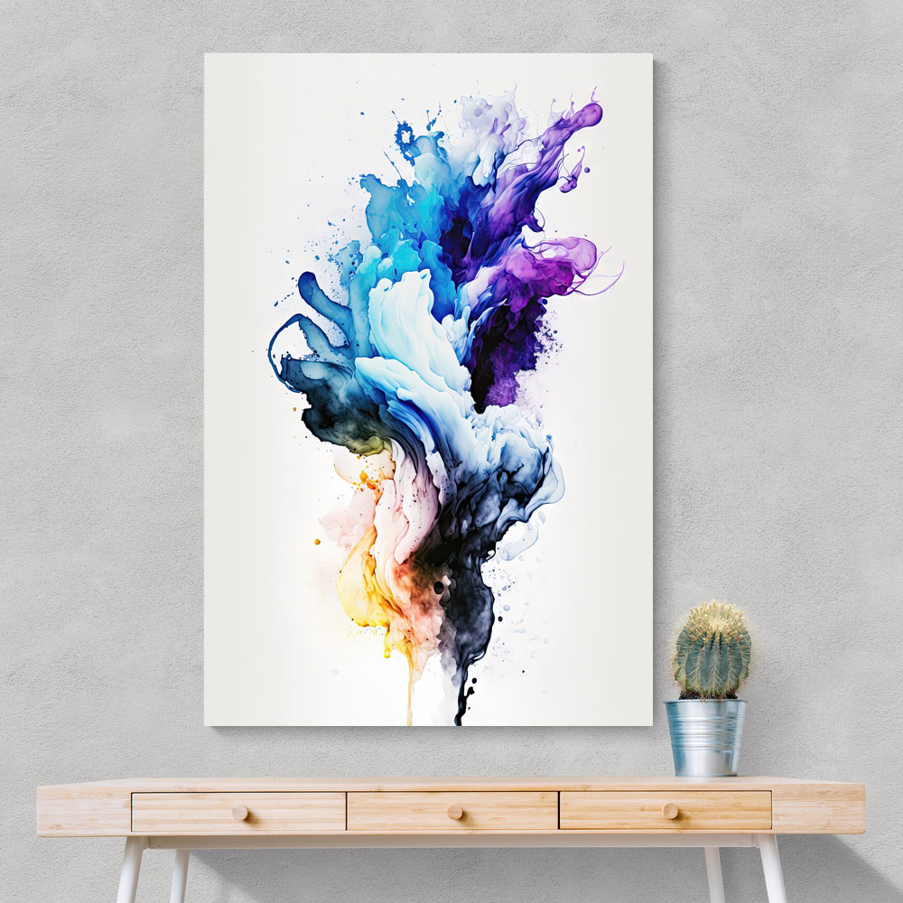 Ink Splash Abstract 17 Wall Art