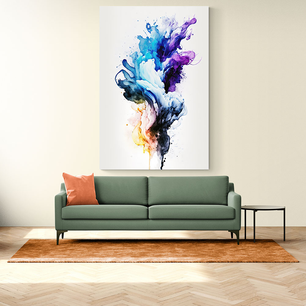 Ink Splash Abstract 17 Wall Art