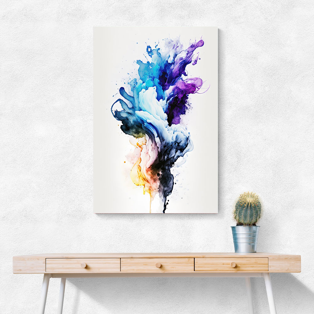 Ink Splash Abstract 17 Wall Art