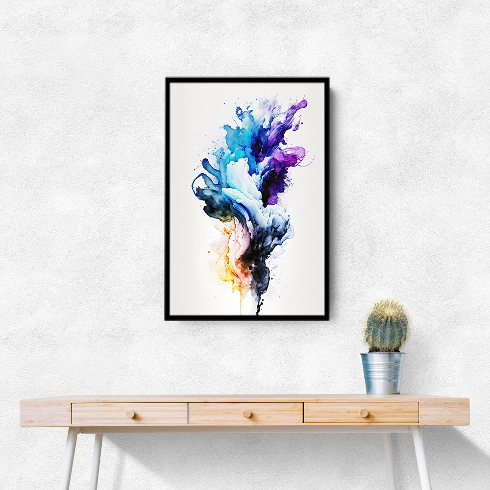 Ink Splash Abstract 17 Wall Art