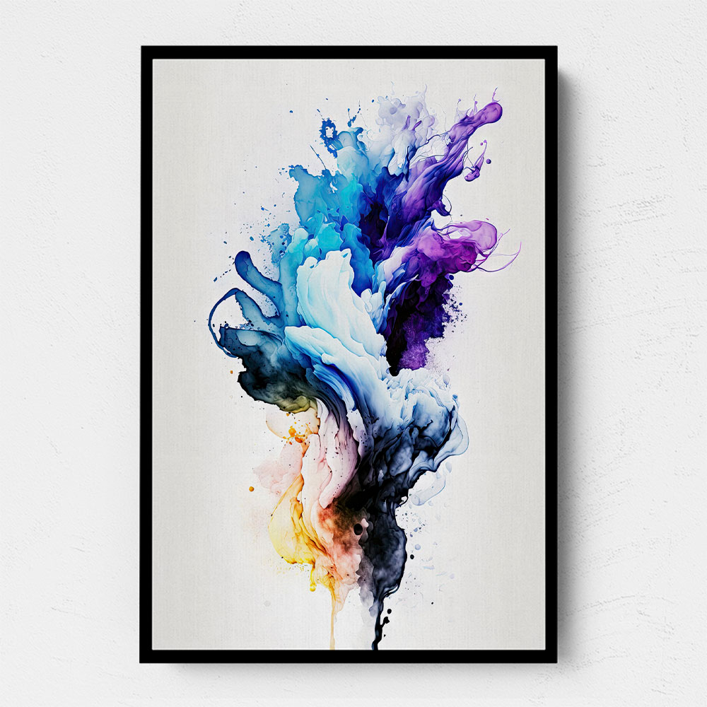 Ink Splash Abstract 17 Wall Art