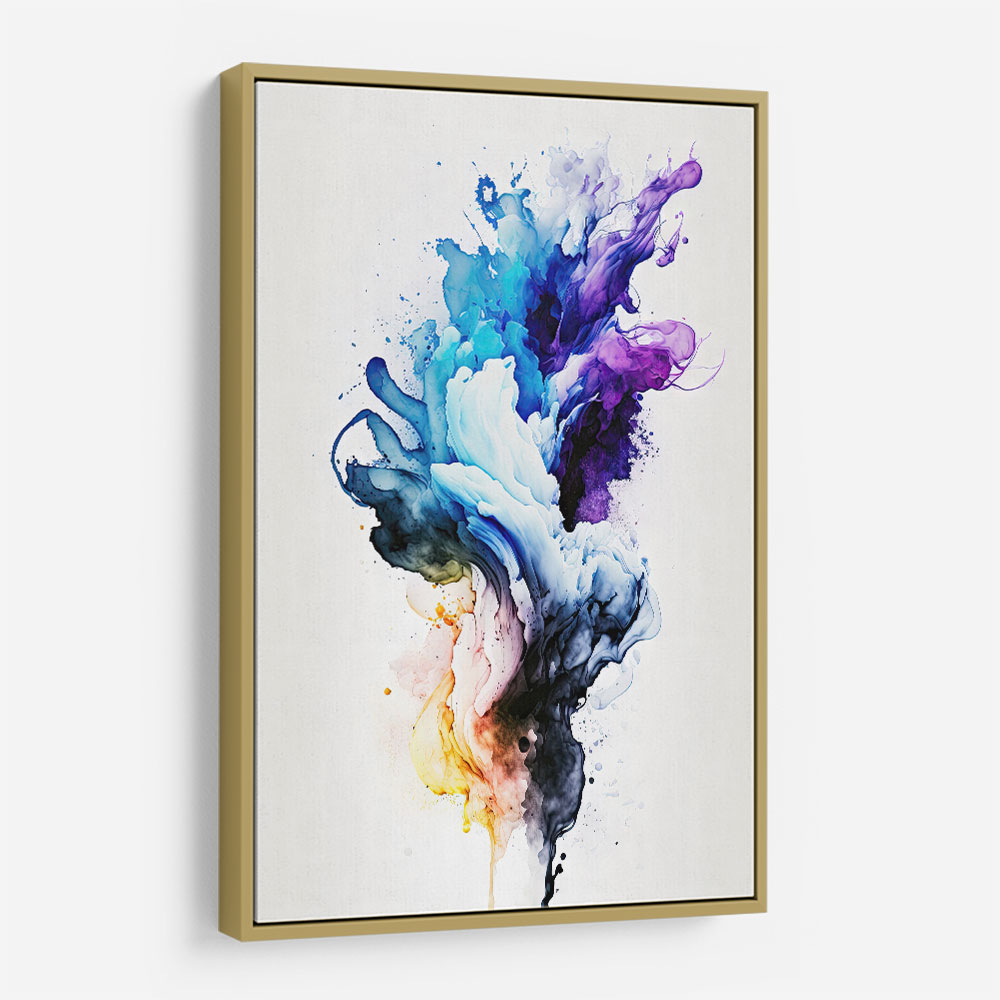 Ink Splash Abstract 17 Wall Art