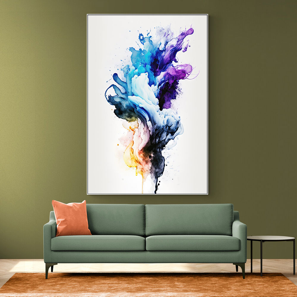 Ink Splash Abstract 17 Wall Art