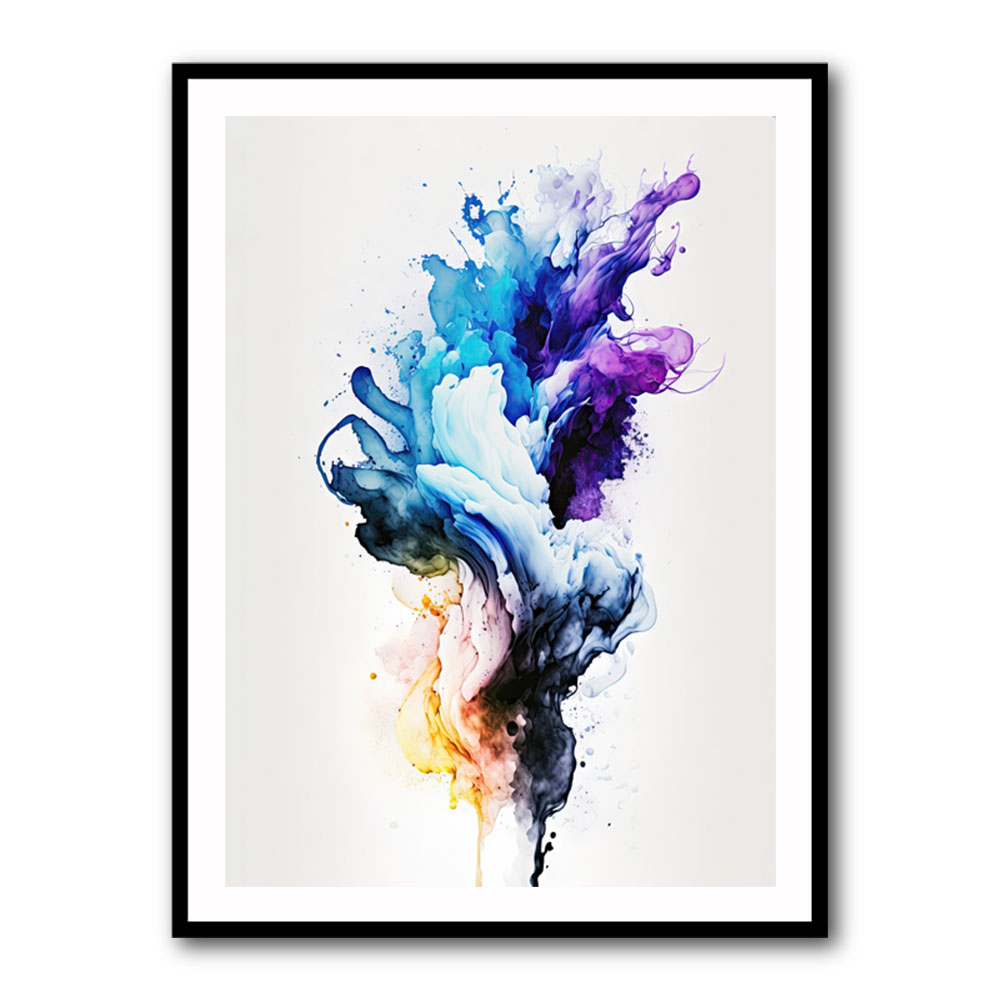 Ink Splash Abstract 17 Wall Art