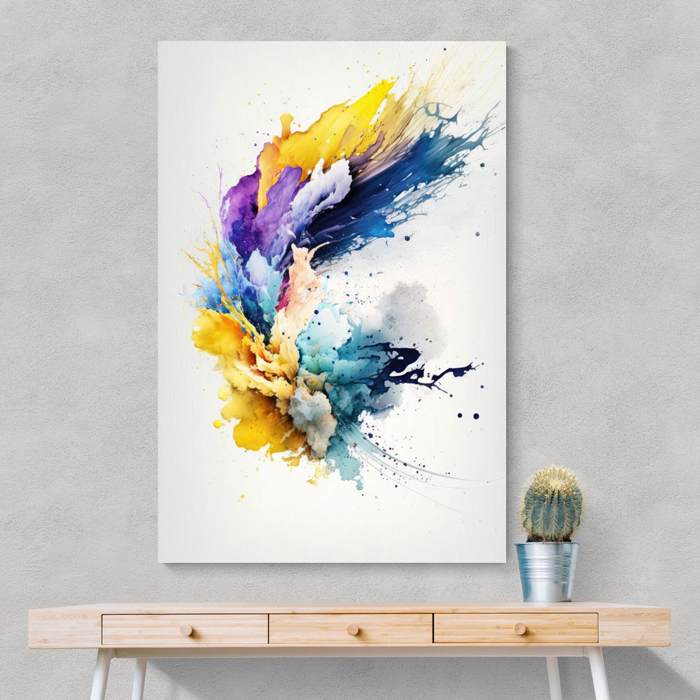 Ink Splash Abstract 18 Wall Art