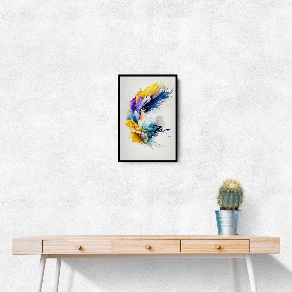 Ink Splash Abstract 18 Wall Art