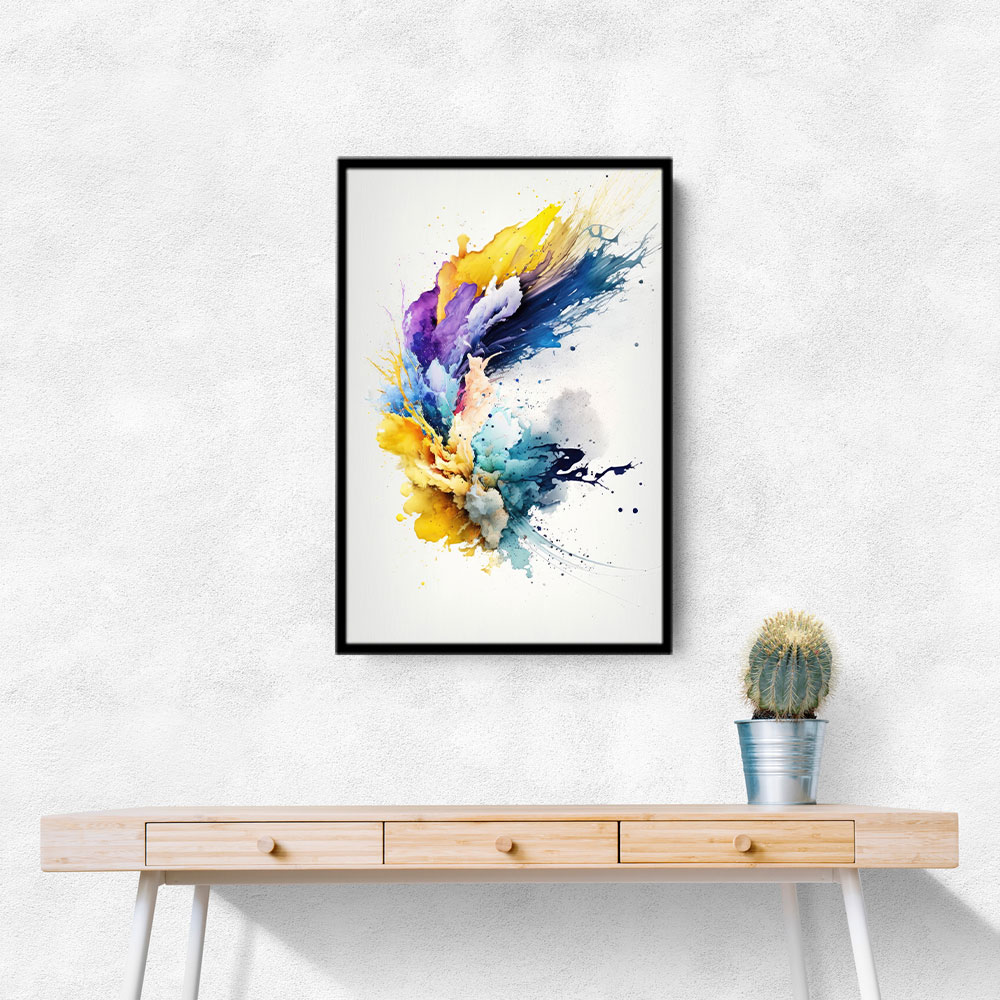 Ink Splash Abstract 18 Wall Art