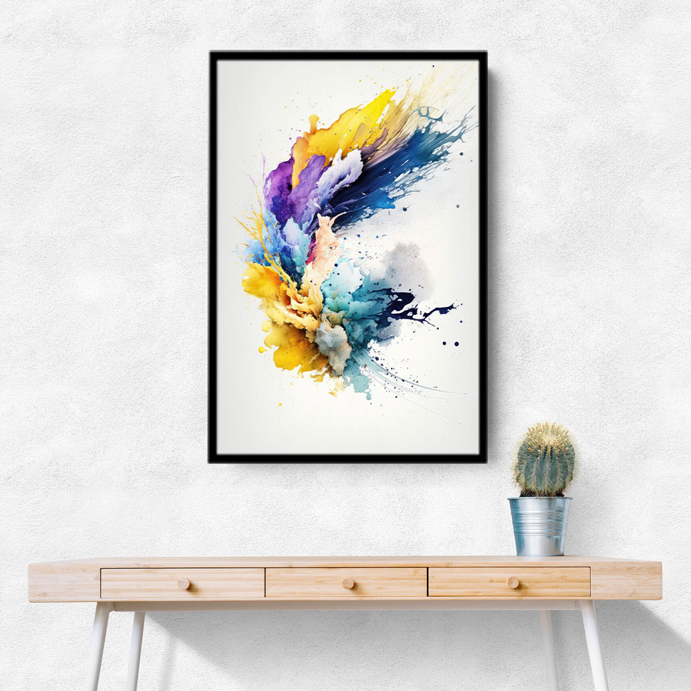 Ink Splash Abstract 18 Wall Art