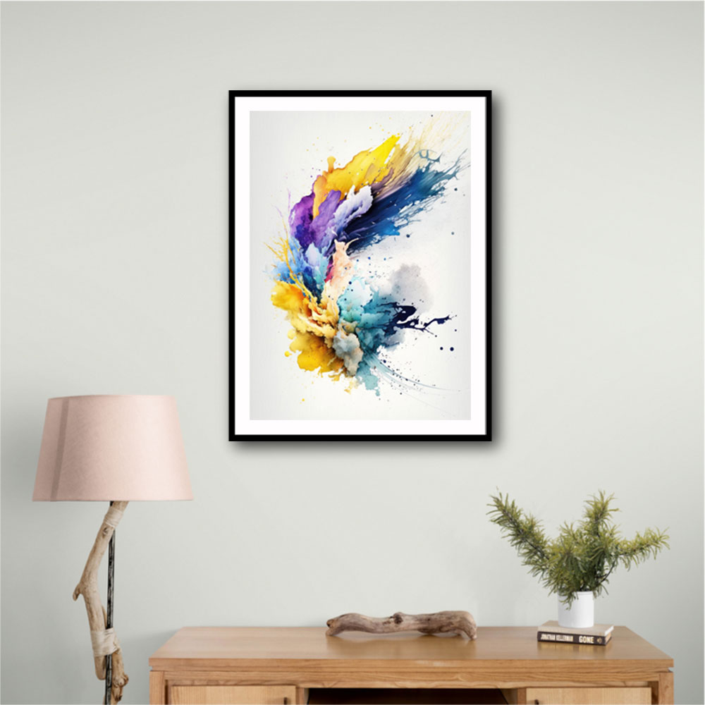 Ink Splash Abstract 18 Wall Art