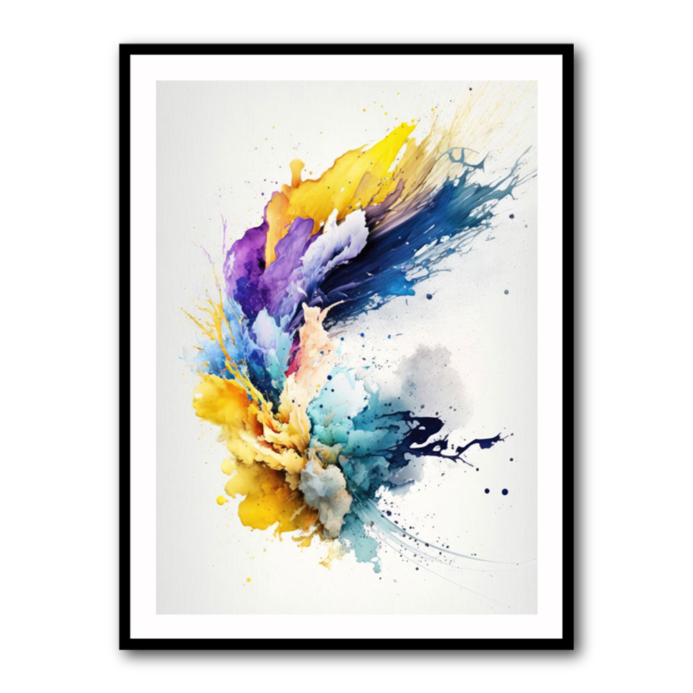 Ink Splash Abstract 18 Wall Art