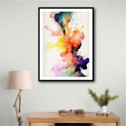 Ink Splash Abstract 19 Wall Art