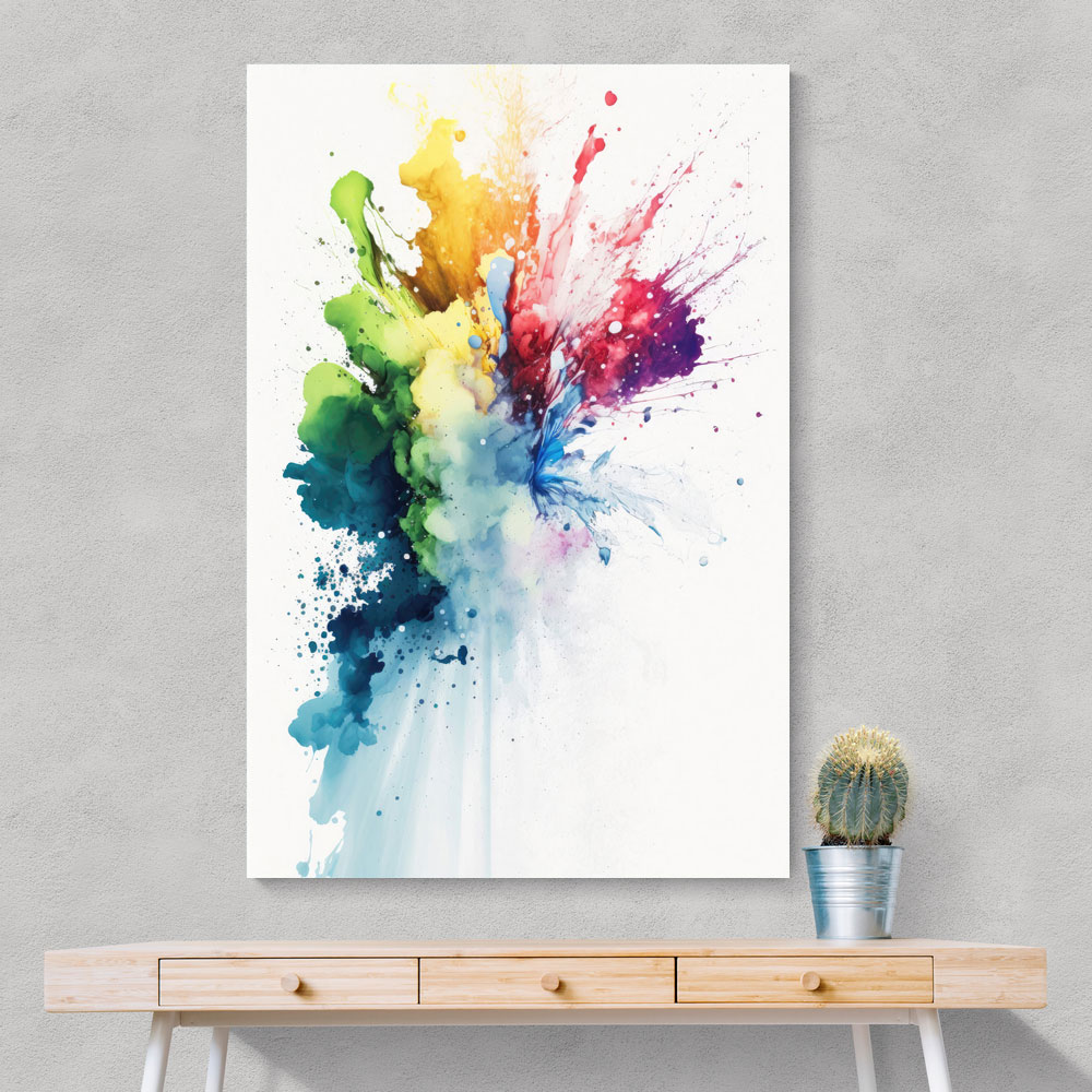 Ink Splash Abstract 22 Wall Art