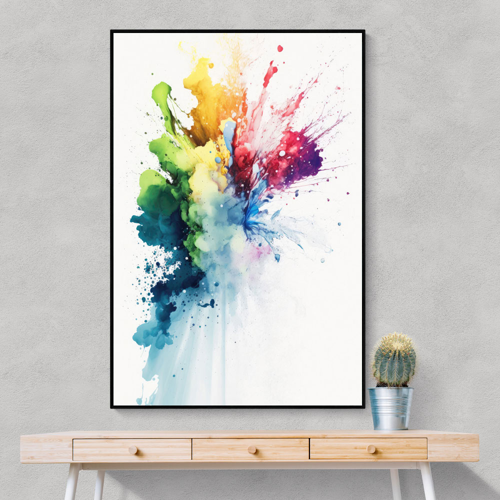 Ink Splash Abstract 22 Wall Art