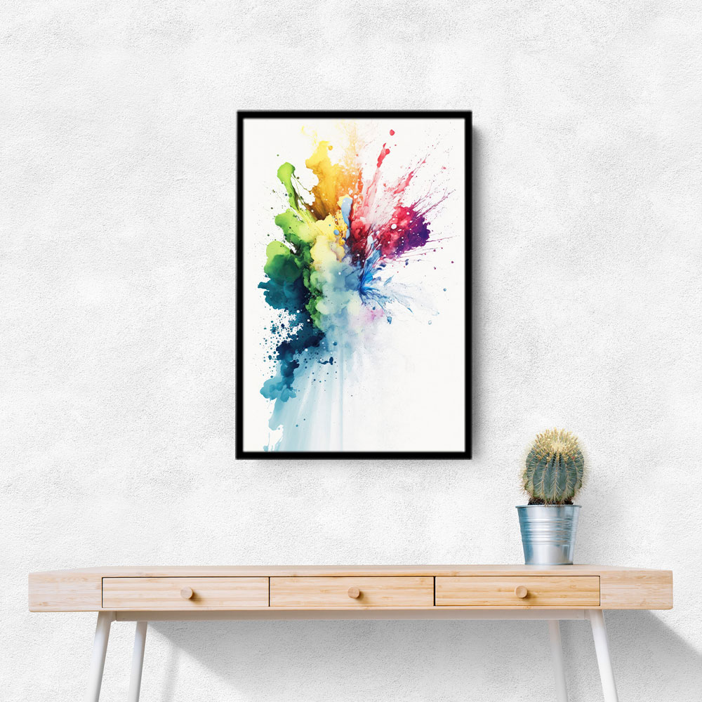 Ink Splash Abstract 22 Wall Art