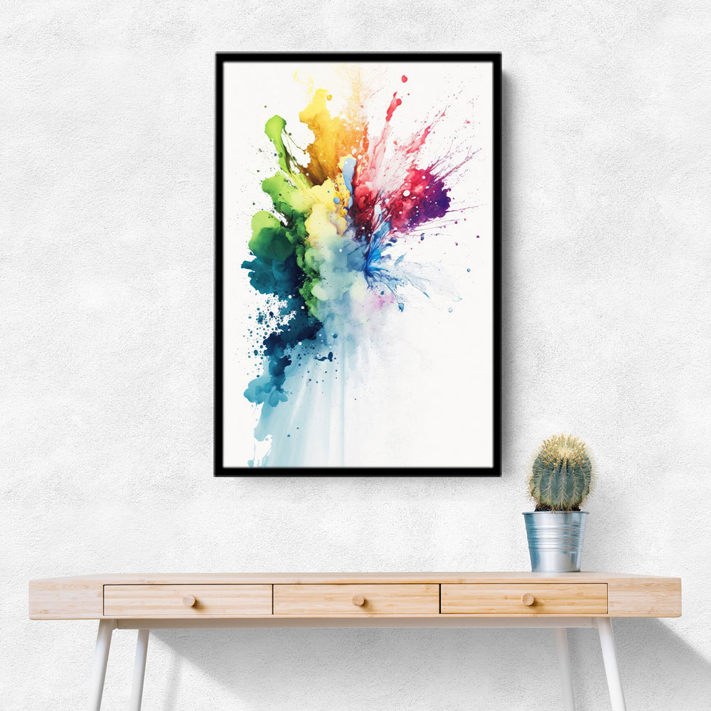 Ink Splash Abstract 22 Wall Art