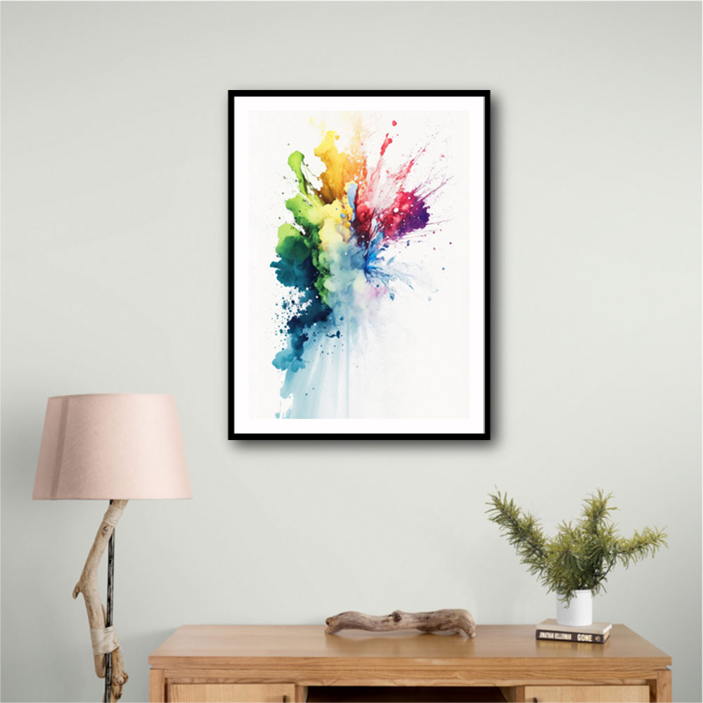 Ink Splash Abstract 22 Wall Art