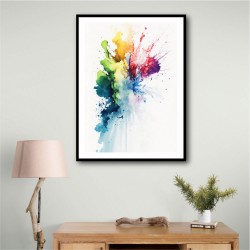 Ink Splash Abstract 22 Wall Art