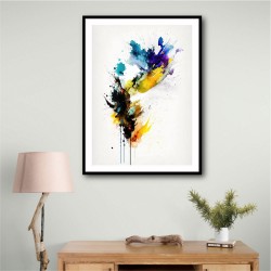 Ink Splash Abstract 23 Wall Art