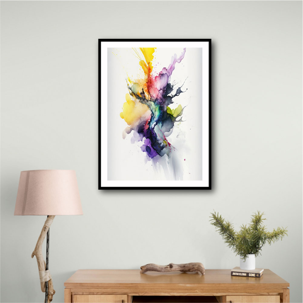 Ink Splash Abstract 26 Wall Art