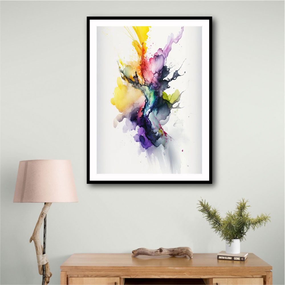 Ink Splash Abstract 26 Wall Art