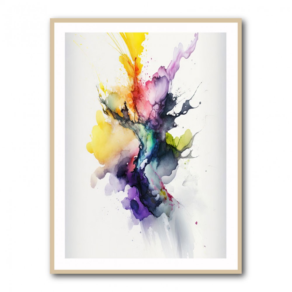 Ink Splash Abstract 26 Wall Art