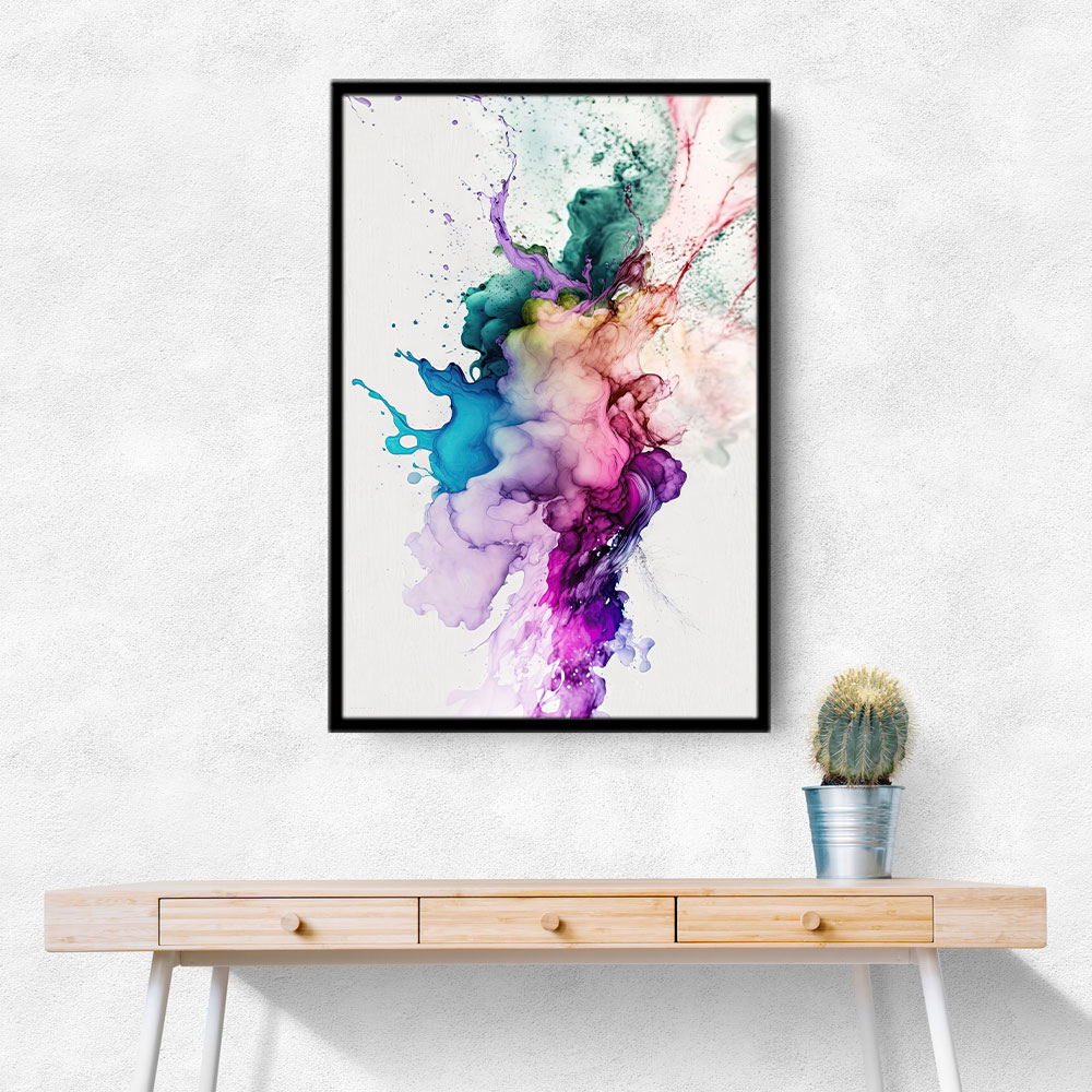 Ink Splash Abstract 33 Wall Art