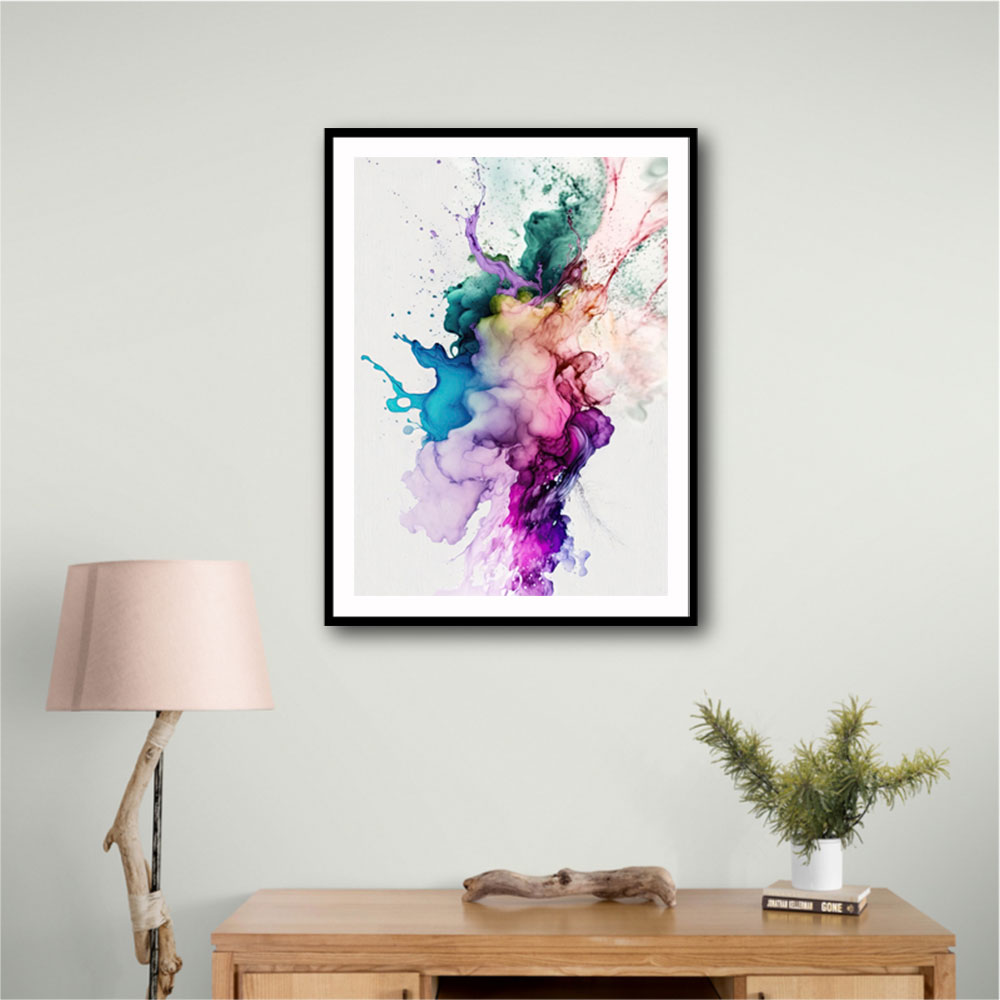 Ink Splash Abstract 33 Wall Art