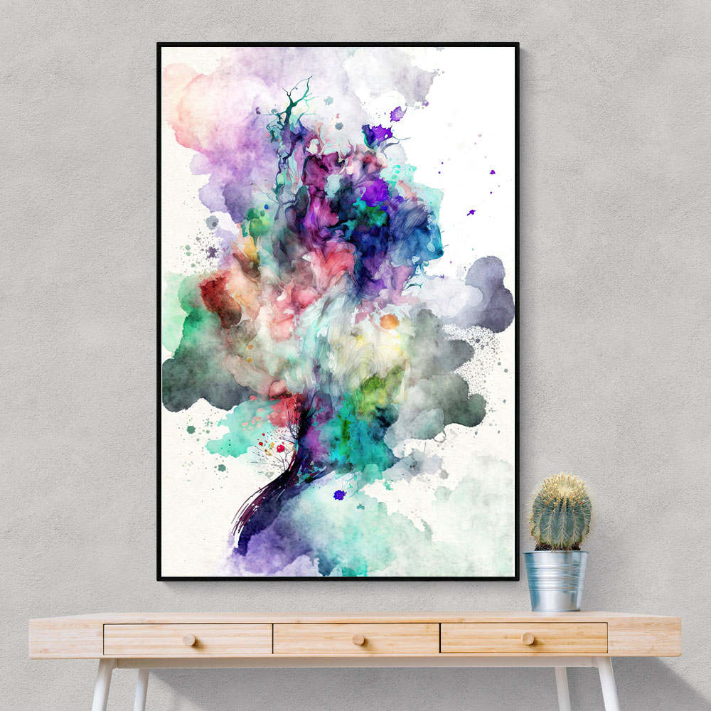 Ink Splash Abstract 34 Wall Art