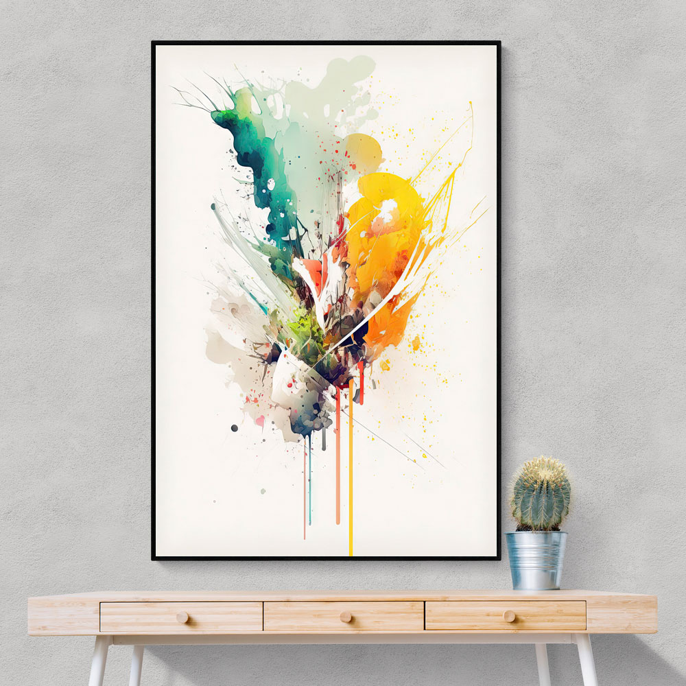 Ink Splash Abstract 35 Wall Art