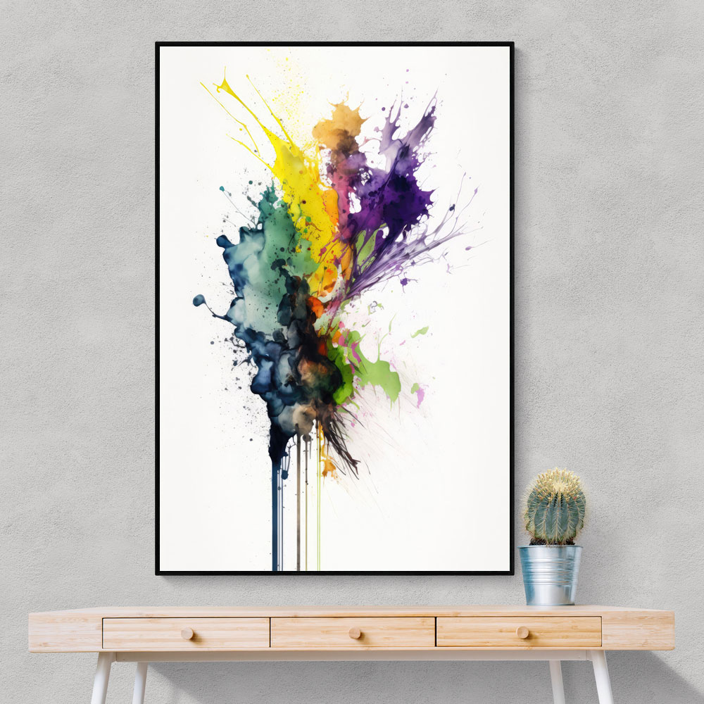 Ink Splash Abstract 37 Wall Art