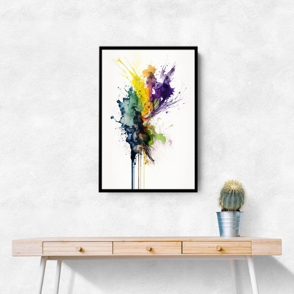 Ink Splash Abstract 37 Wall Art