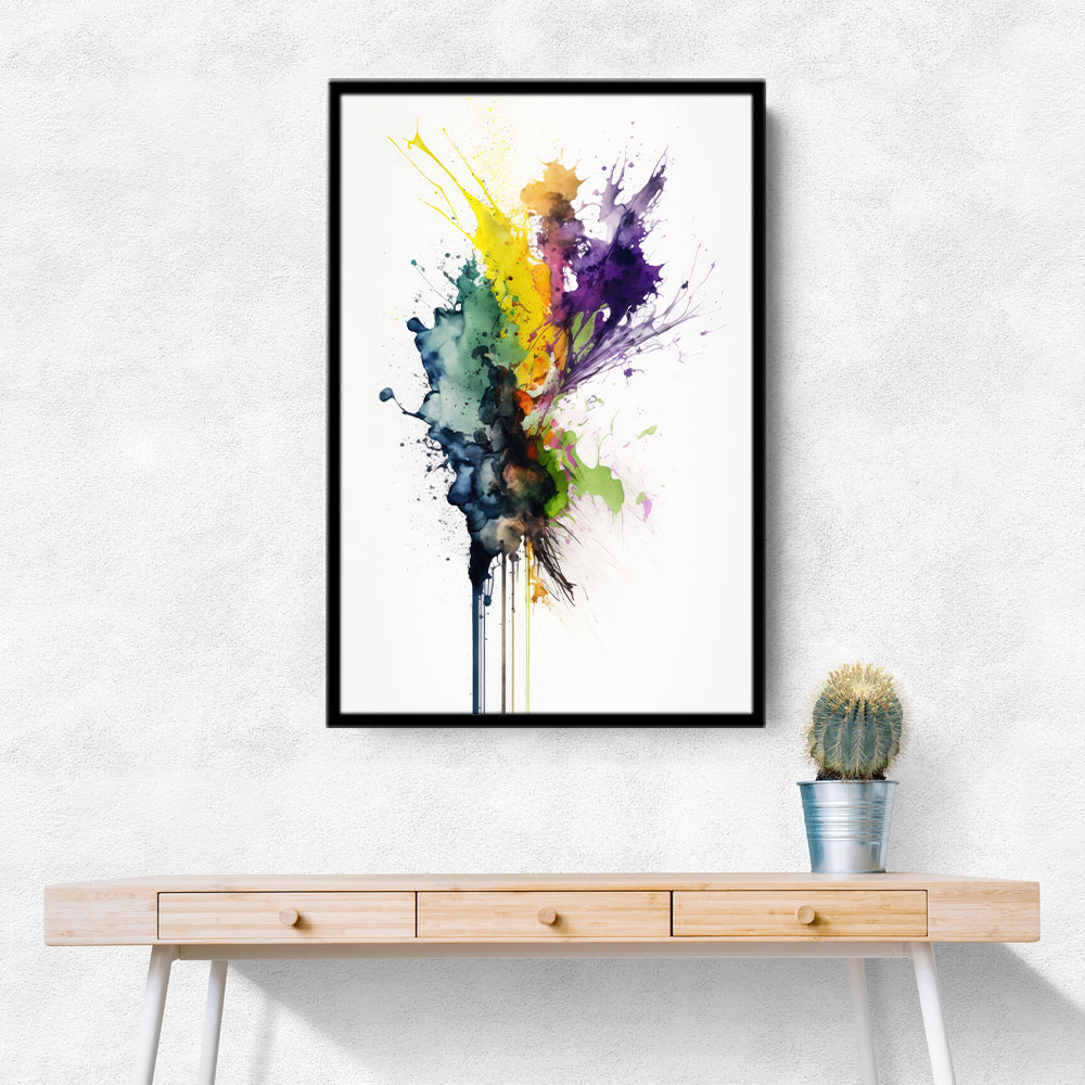 Ink Splash Abstract 37 Wall Art