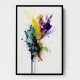 Ink Splash Abstract 37 Wall Art