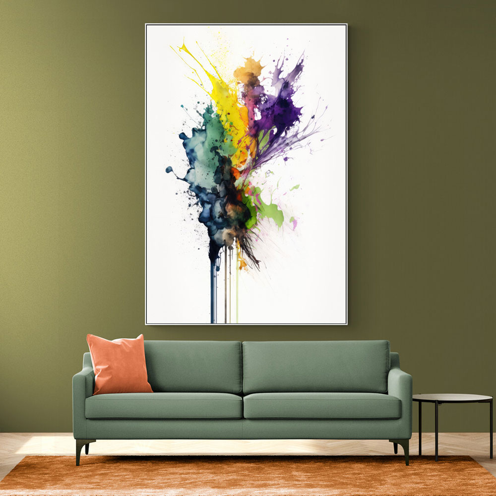 Ink Splash Abstract 37 Wall Art