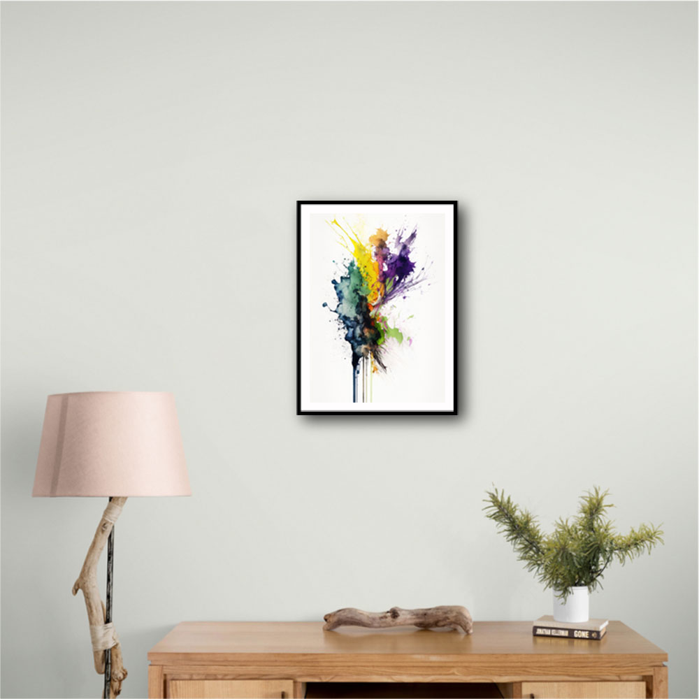 Ink Splash Abstract 37 Wall Art