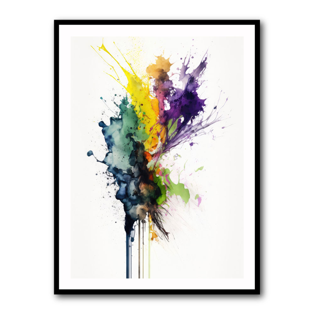 Ink Splash Abstract 37 Wall Art