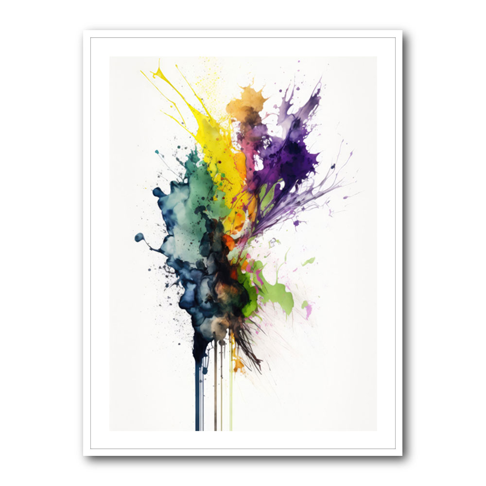 Ink Splash Abstract 37 Wall Art