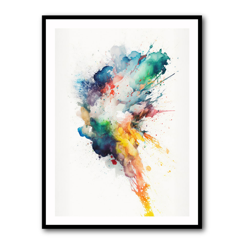 Ink Splash Abstract 39 Wall Art