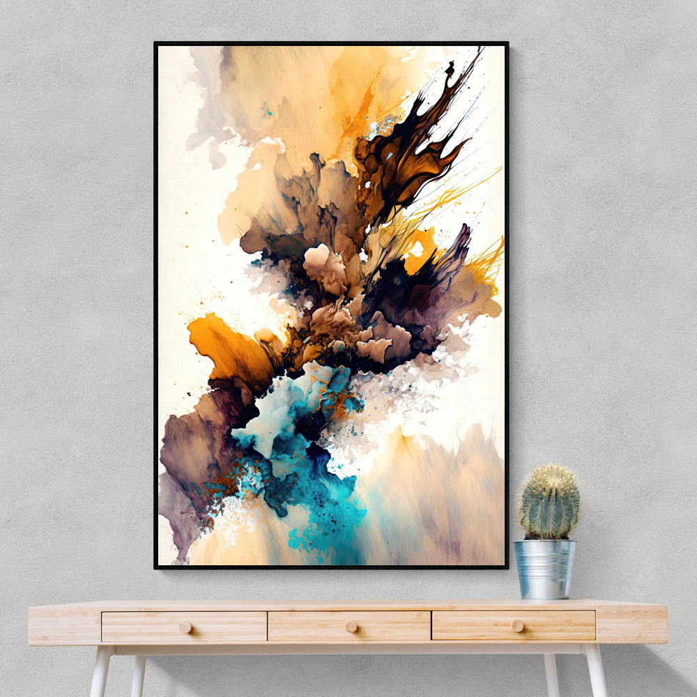 Ink Splash Abstract 40 Wall Art