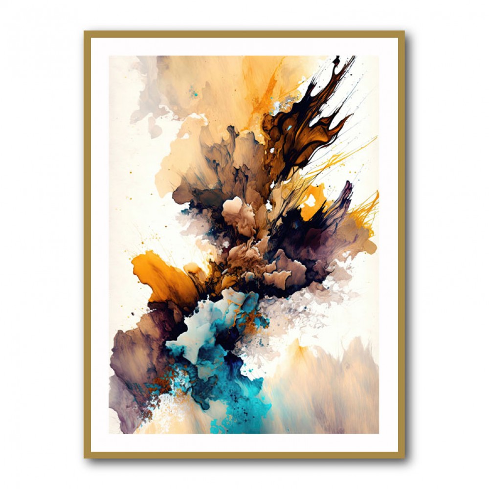 Ink Splash Abstract 40 Wall Art