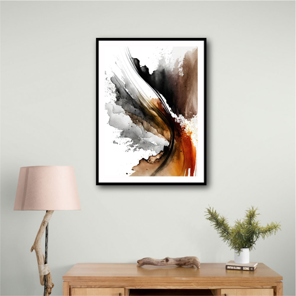 Ink Splash Abstract 41 Wall Art